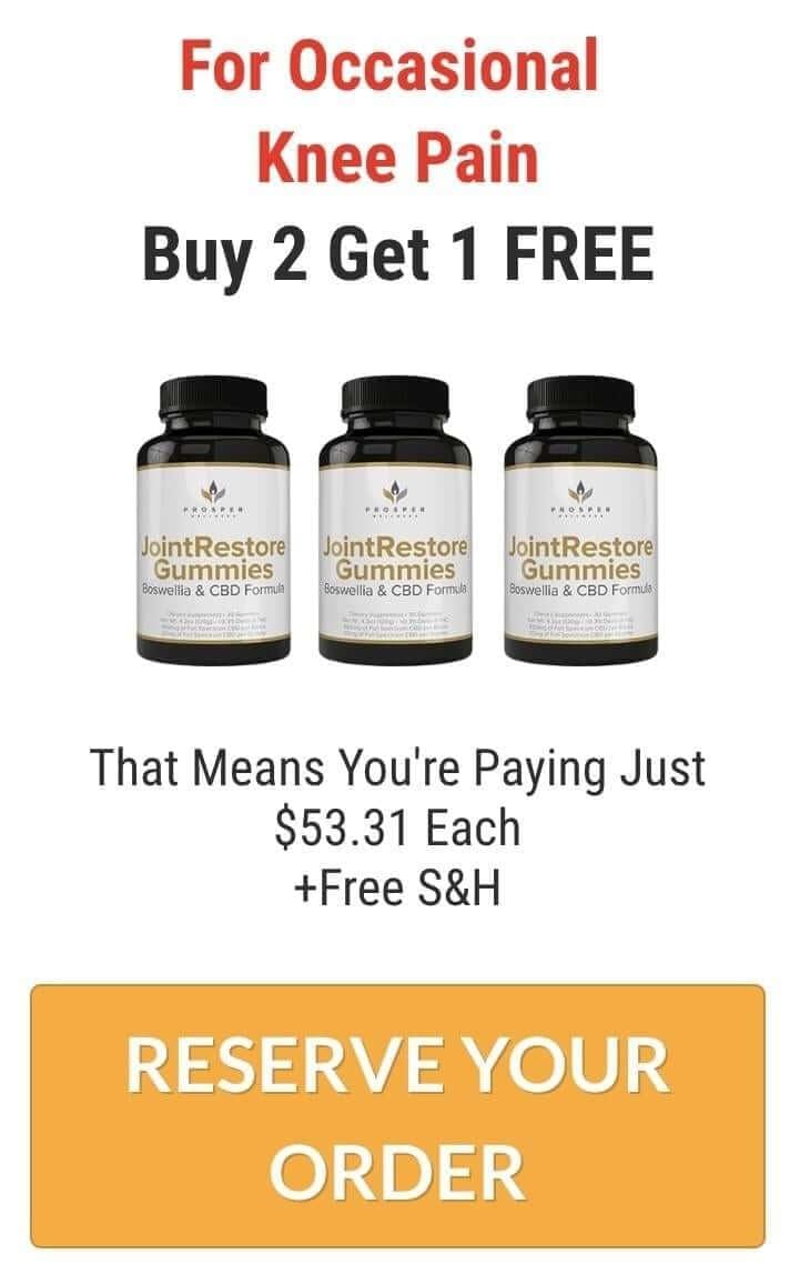  Joint restore gummies 3 bottles